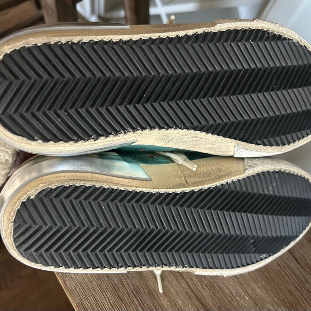 Golden Goose Shoes Sneakers Superstar metallic vintage mint teal like new - Picture 13 of 13